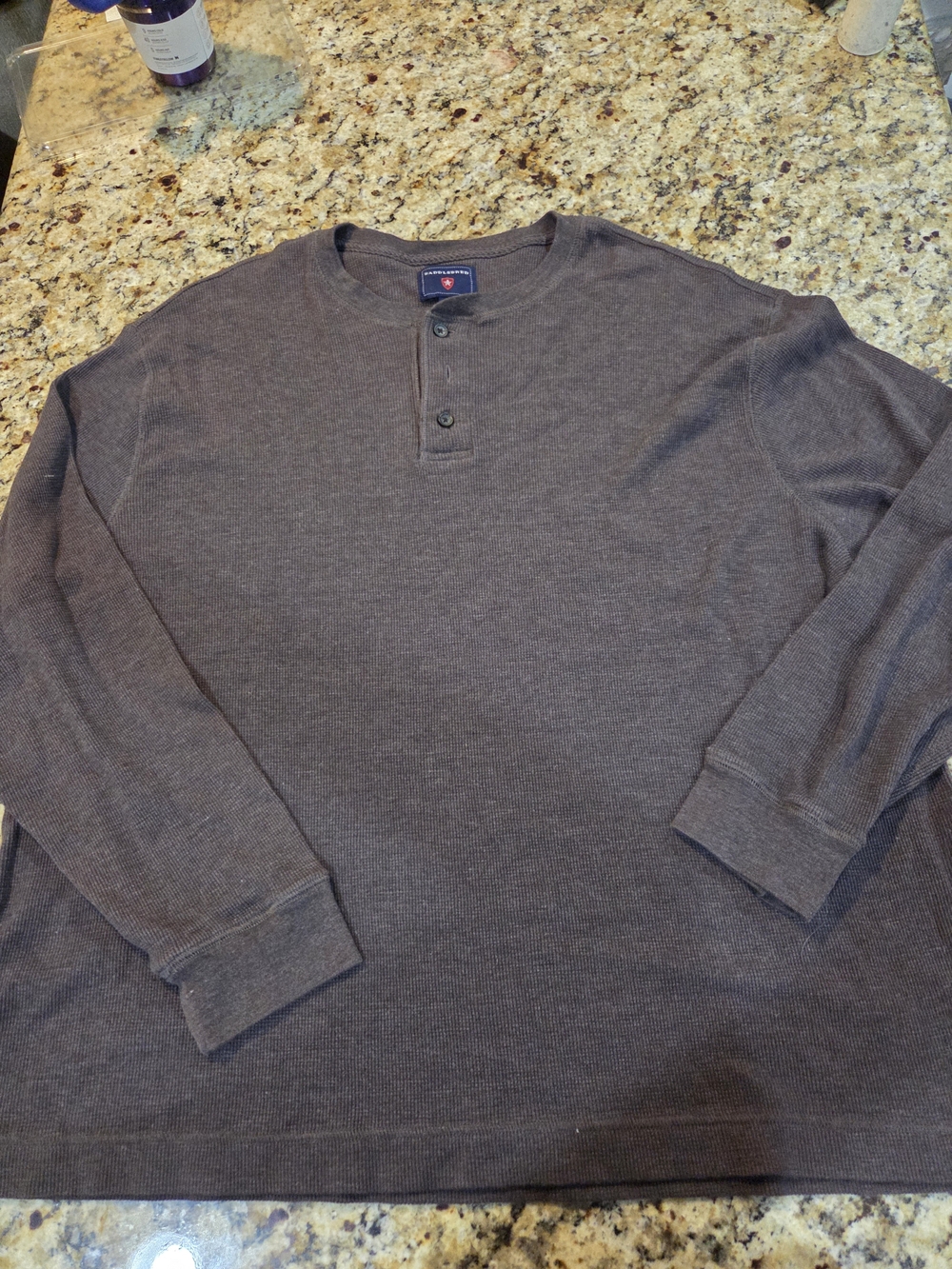 Saddlebred Men's Long-Sleeve Henley - Charcoal